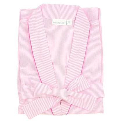 Pink Seersucker Robe