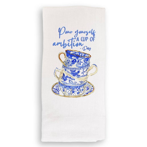 Pour Yourself a Cup: White Guest Towel