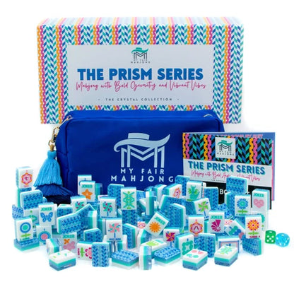 Crystal Prism Blue | Mahjong with Bold Angles and Vibrant Vibes