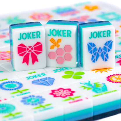Crystal Prism Blue | Mahjong with Bold Angles and Vibrant Vibes