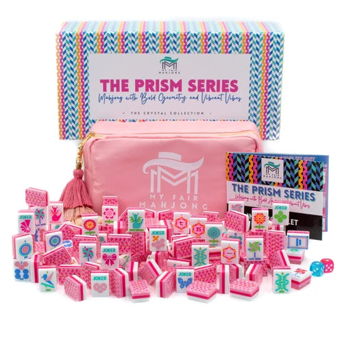 Crystal Prism Pink | Mahjong with Bold Angles and Vibrant Vibes