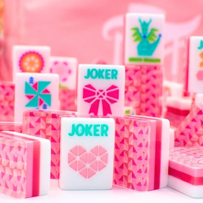 Crystal Prism Pink | Mahjong with Bold Angles and Vibrant Vibes