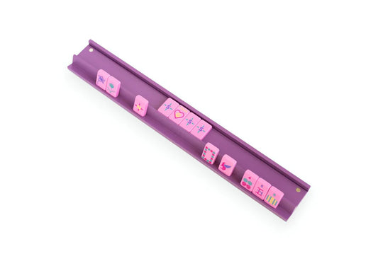Mahjong Racks & Pushers- Purple (Set of 4)