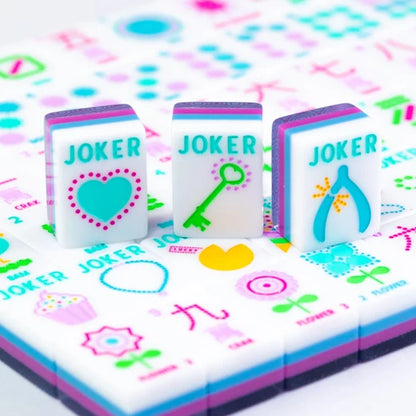 Crystal Confetti Purple Series Mahjong Set