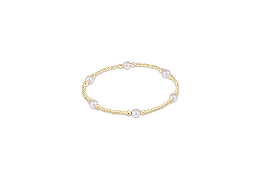 Purpose Pearl 5mm Gold Bracelet