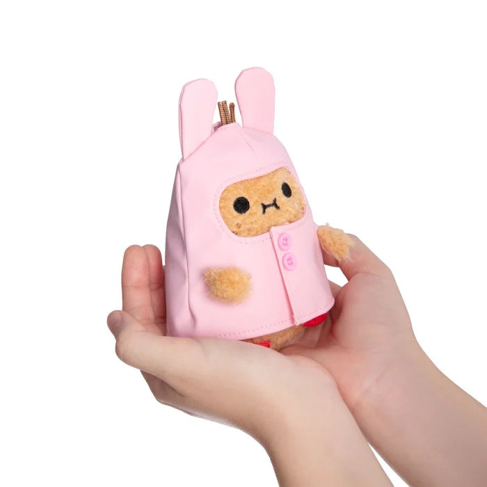 Bunny Boots - Pink Raincoat Ricespud Mini Sitting Plush Toy
