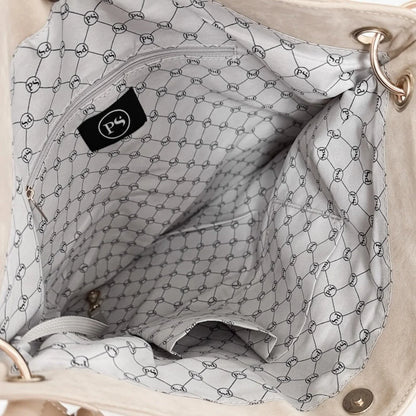 Rosalie Rivet Suede Hobo Bag-Black
