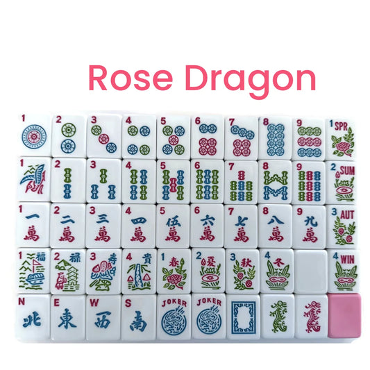 Rose Dragon American Mahjong Tile Set
