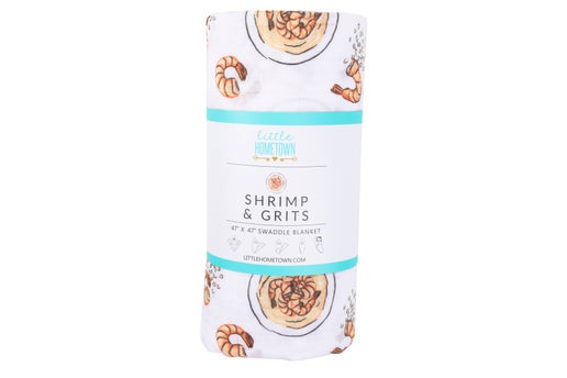 Shrimp 'n' Grits Baby Swaddle Blanket