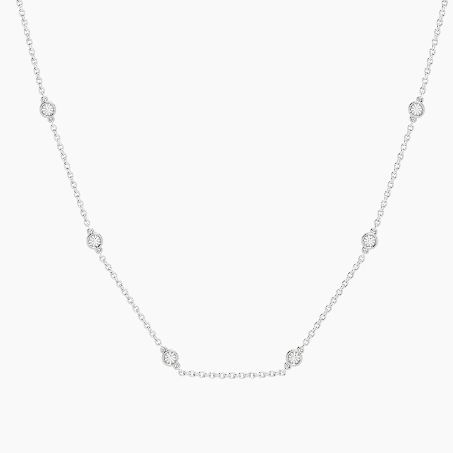 Waterproof Silver In the Loop Chain Necklace