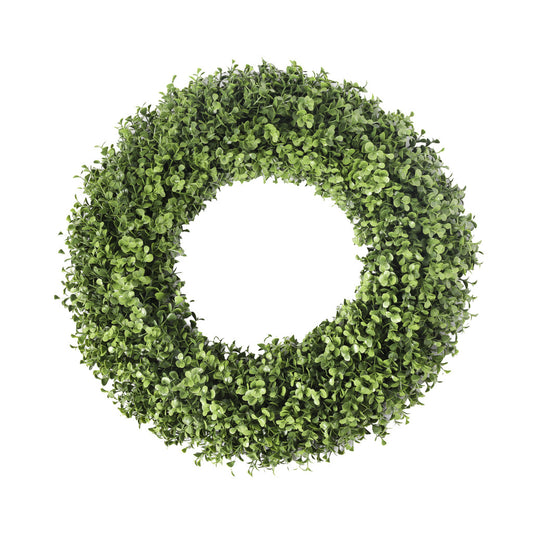 UV Boxwood Round Wreath- 19"