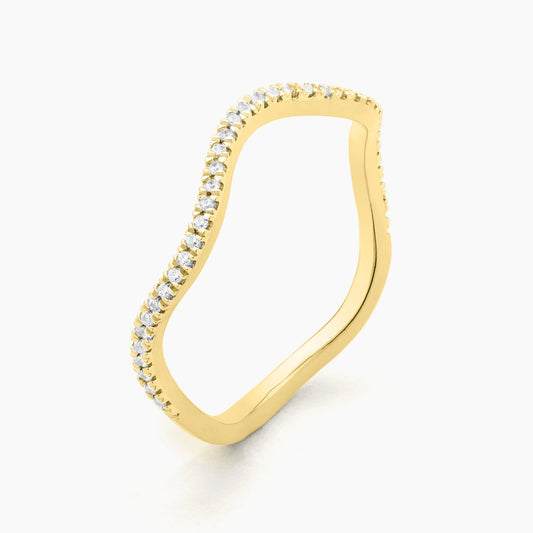 Waterproof Gold Make Waves Stackable Ring