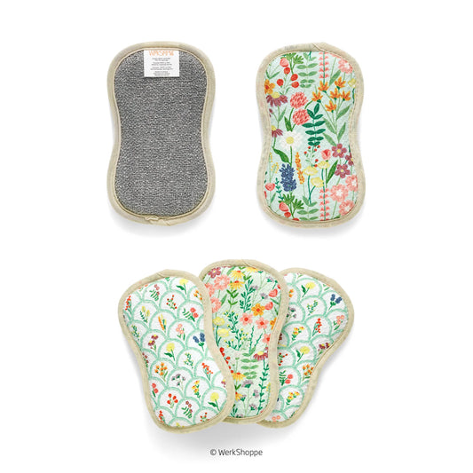 Wildflowers Microfiber Scrubbies