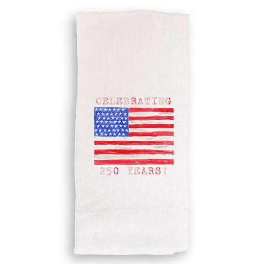 Celebrating 250: White Guest Towel