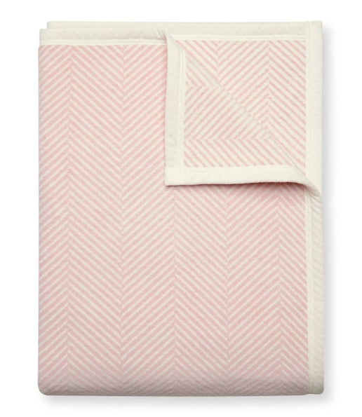 Harborview Herringbone Blush Blanket: Original