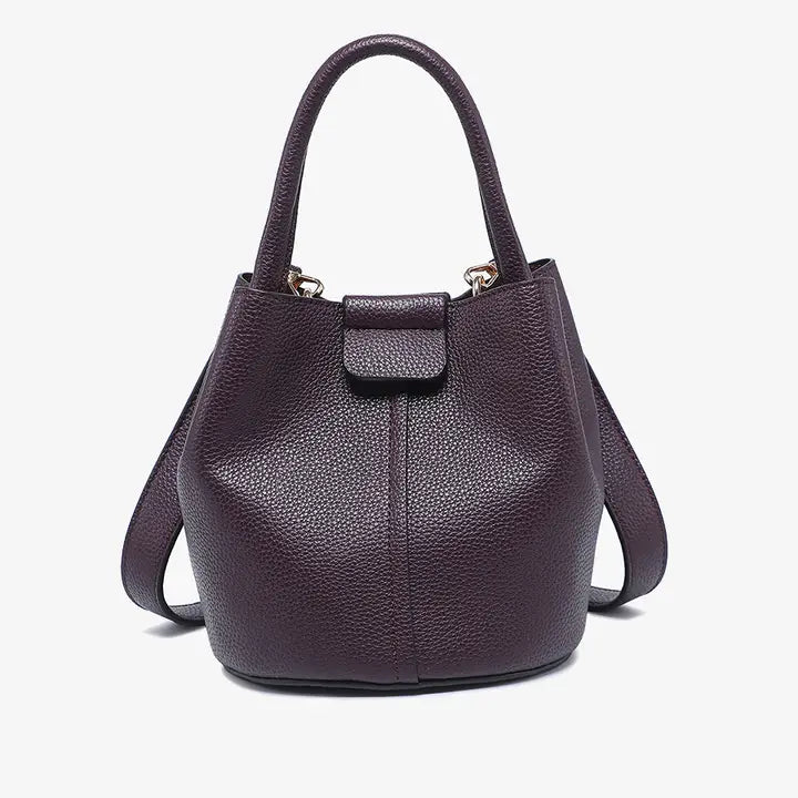 Farrah Bucket Bag w/ Top Handle & Inner Bag