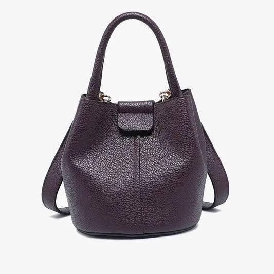 Farrah Bucket Bag w/ Top Handle & Inner Bag