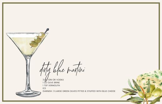 11 x 17 Cocktails Acrylic Insert Set of 10