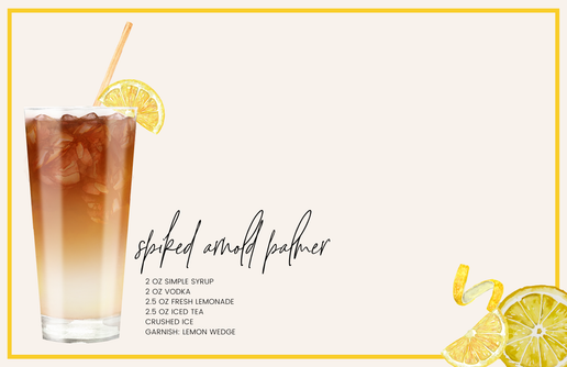 11 x 17 Cocktails Acrylic Insert Set of 10