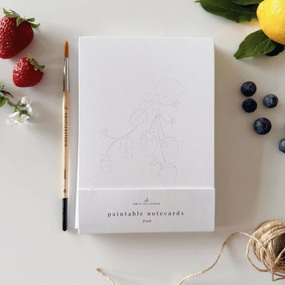 Emily Lex Fruit Paintable Notecards