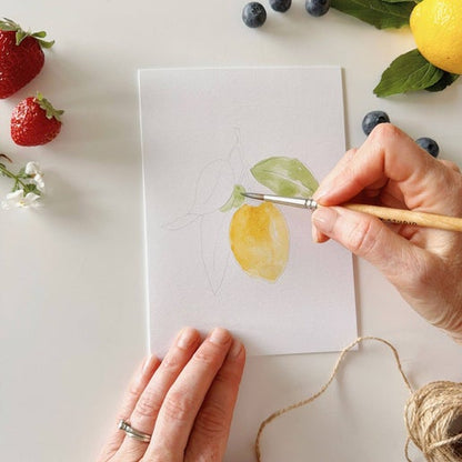 Emily Lex Fruit Paintable Notecards