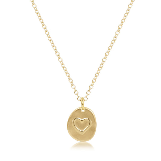 enewton 16" Necklace Gold- Inspire Love Small Gold Charm
