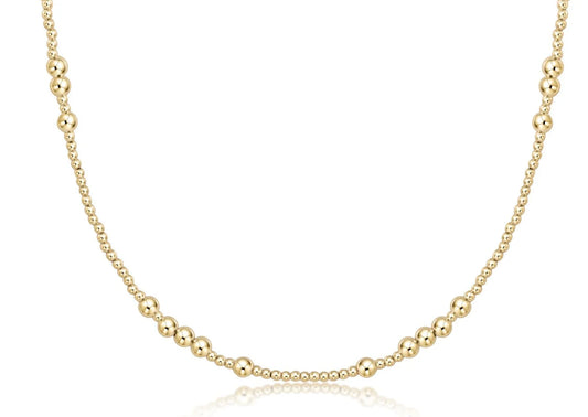 enewton 15" choker hope unwritten- 4mm gold