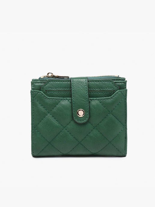 Melody Quilted Zip Top Wallet