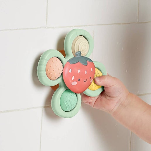 Itzy Pop & Whirl™ - Bath + Travel Toy: Strawberry