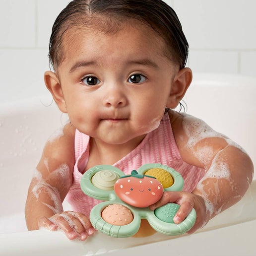 Itzy Pop & Whirl™ - Bath + Travel Toy: Strawberry