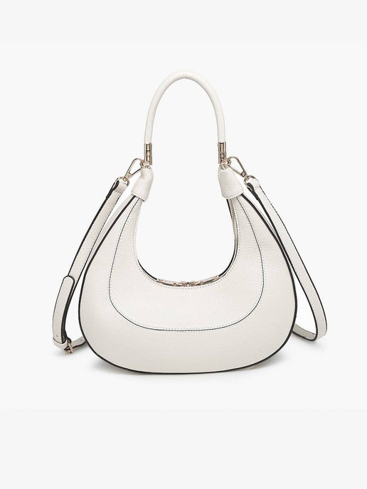Clara Crescent Shoulder Bag w/ Convertible Straps