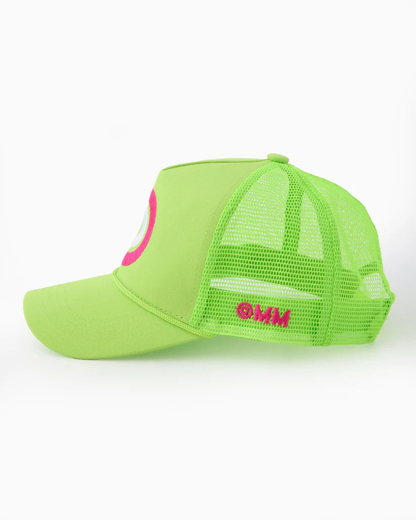 Neon Green Dot Hat