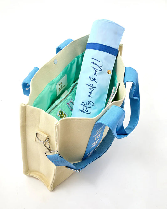 Light Blue Mahj It All Bag