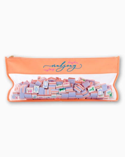 Peach Script Mahjong Bag