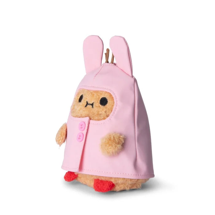 Bunny Boots - Pink Raincoat Ricespud Mini Sitting Plush Toy