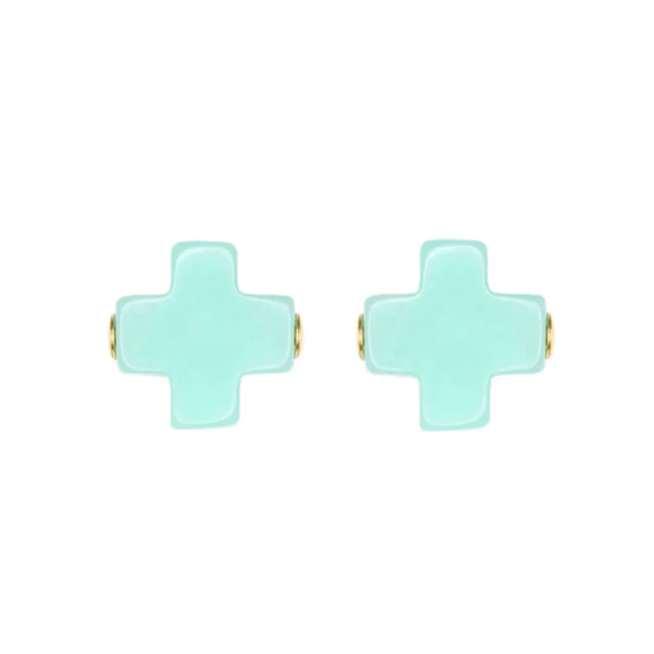 Signature Cross Stud- Mint
