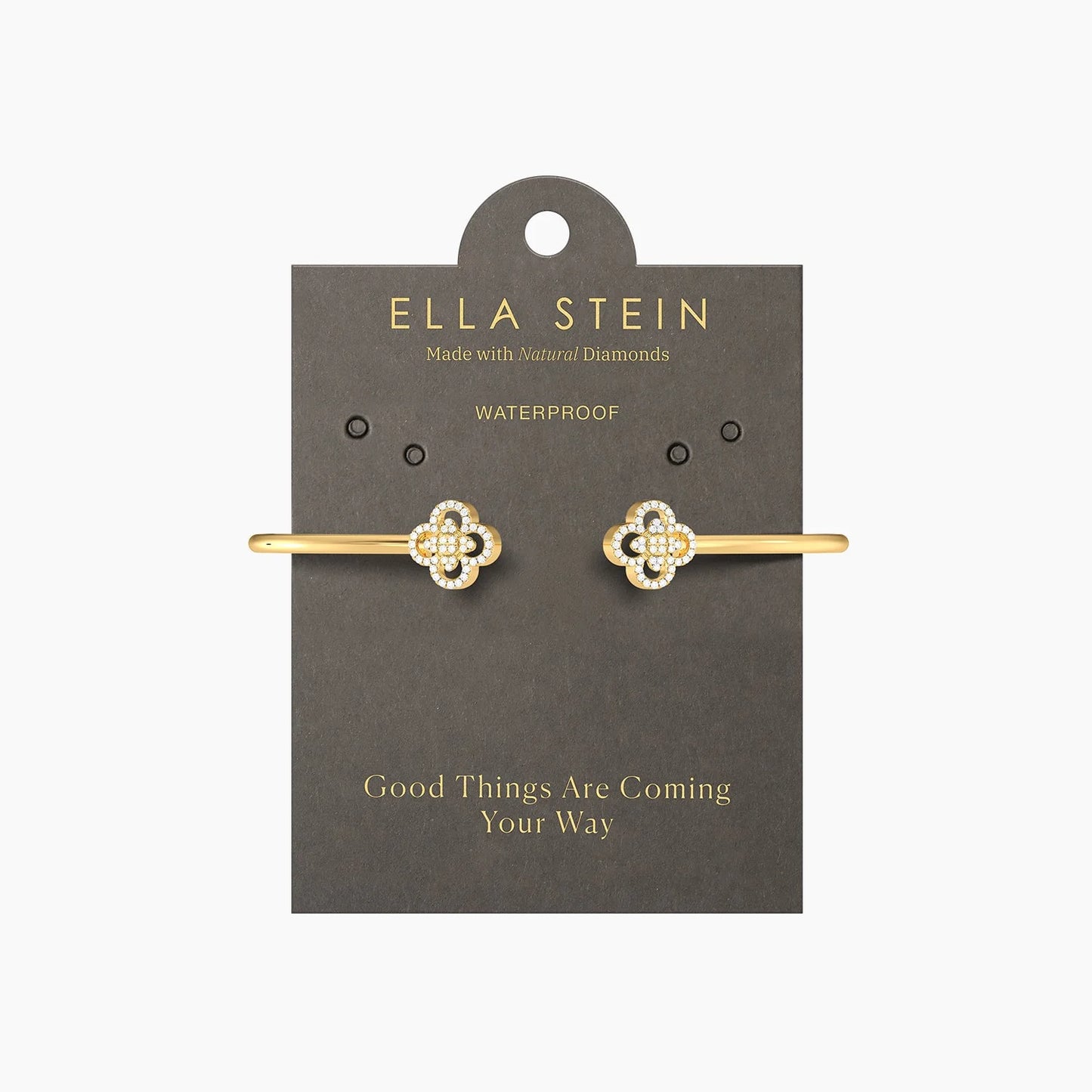 Waterproof Gold Wildflower Flexi Cuff Bracelet