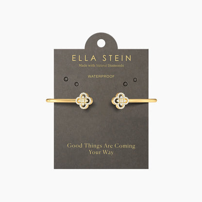 Waterproof Gold Wildflower Flexi Cuff Bracelet
