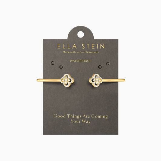 Waterproof Gold Wildflower Flexi Cuff Bracelet