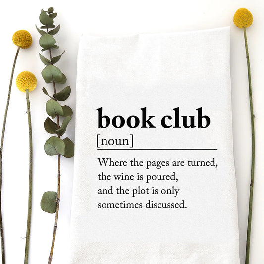Book Club Definition Tea Towel