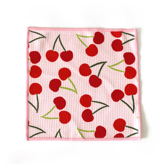 Cherry Melon Microfiber Dish Towel