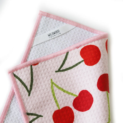 Cherry Melon Microfiber Dish Towel