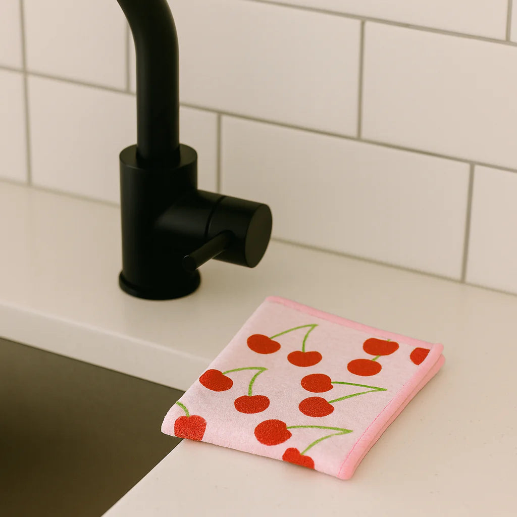 Cherry Melon Microfiber Dish Towel
