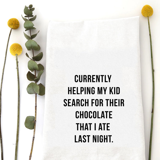 Search for Chocolate Tea Towel