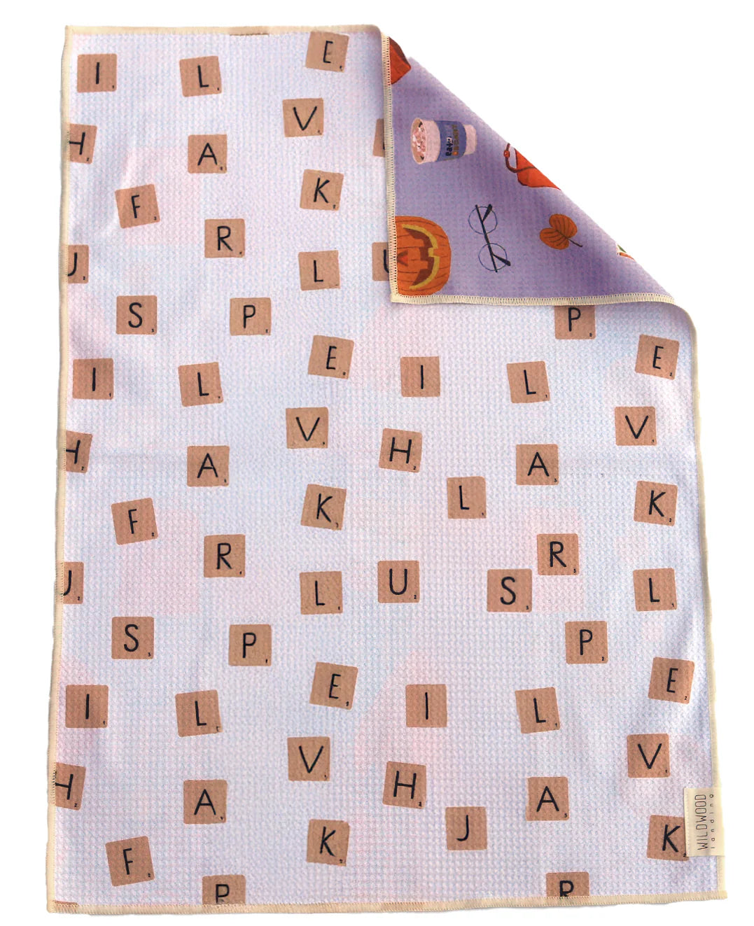 Fall Scrabble Microfiber Hand Towel