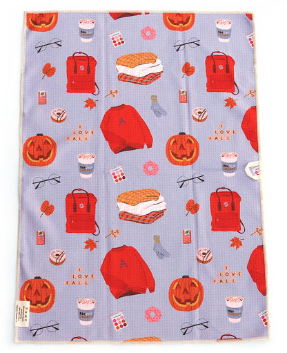 Fall Scrabble Microfiber Hand Towel