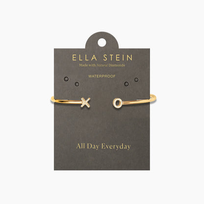 Waterproof Gold XO Flexi Cuff Bracelet