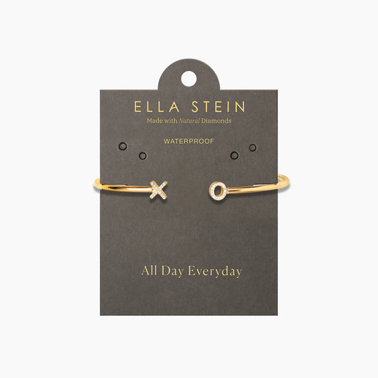 Waterproof Gold XO Flexi Cuff Bracelet